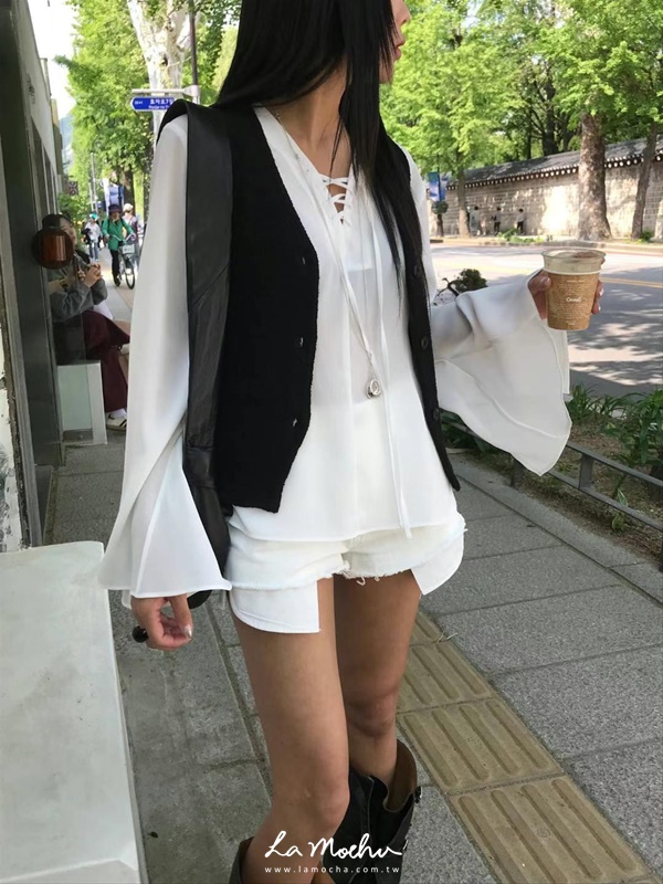 涼感毛巾布排釦背心